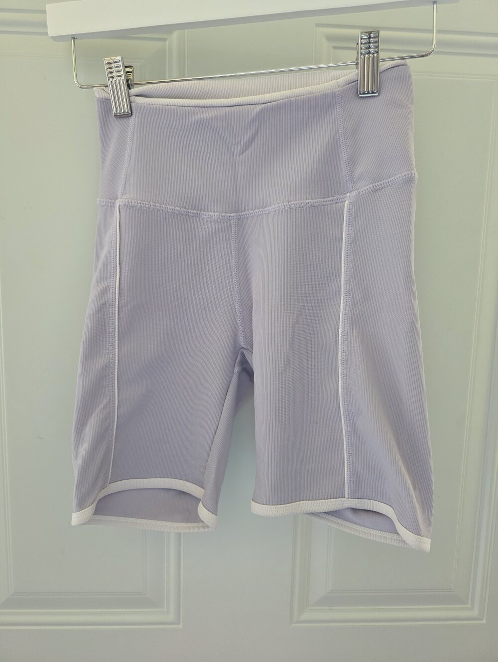 Wilo Light Lavender High-Waist Bike Shorts Size XS